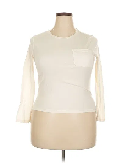 Pre-owned Old Navy 3/4 Sleeve T-shirt In White