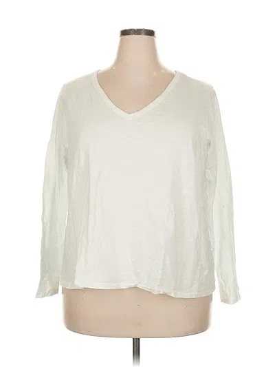 Pre-owned Old Navy 3/4 Sleeve T-shirt In White