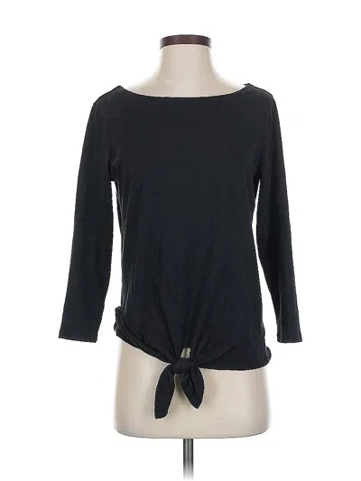 Pre-owned Old Navy 3/4 Sleeve Top Black Boatneck Tops