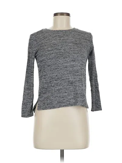 Pre-owned Old Navy 3/4 Sleeve Top Gray Boatneck Tops