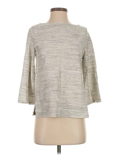 Pre-owned Old Navy 3/4 Sleeve Top Gray Boatneck Tops