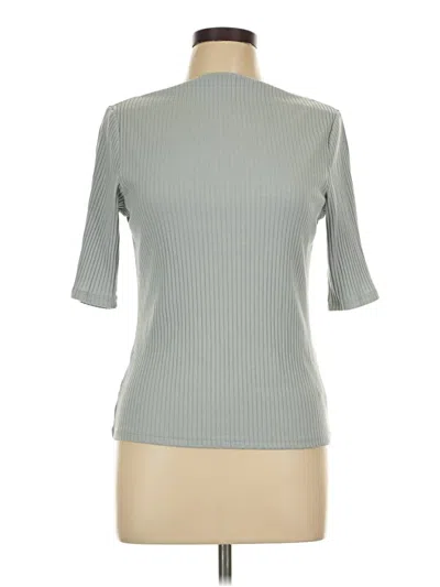 Pre-owned Old Navy 3/4 Sleeve Top Gray Mock Neckline Tops