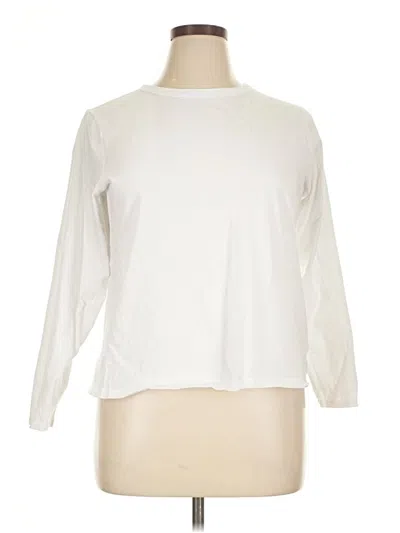 Pre-owned Old Navy 3/4 Sleeve Top Ivory Crew Neck Tops In White