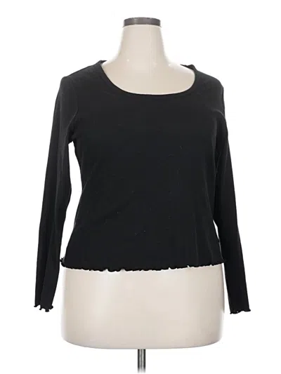 Pre-owned Old Navy 3/4 Sleeve T-shirt In Black