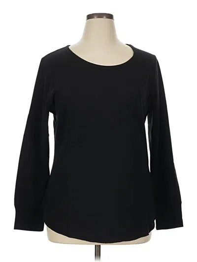 Old Navy 3/4 Sleeve T-shirt In Black