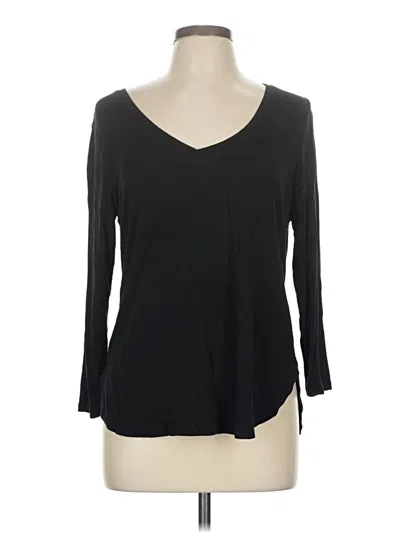 Pre-owned Old Navy 3/4 Sleeve T-shirt In Black