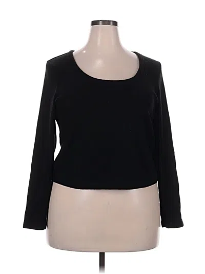 Pre-owned Old Navy 3/4 Sleeve T-shirt In Black