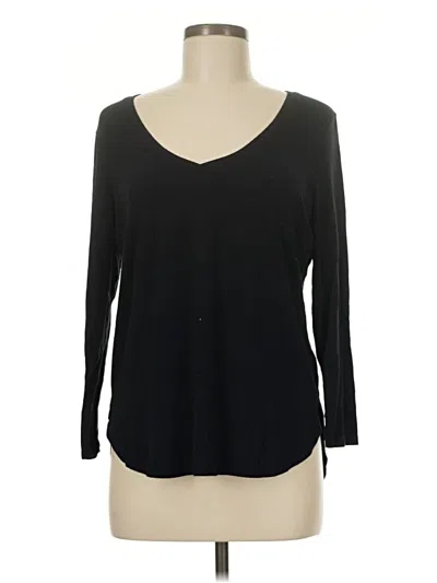 Pre-owned Old Navy 3/4 Sleeve T-shirt In Black