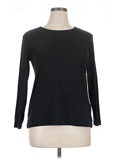 Pre-owned Old Navy 3/4 Sleeve T-shirt In Black