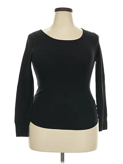 Pre-owned Old Navy 3/4 Sleeve T-shirt In Black