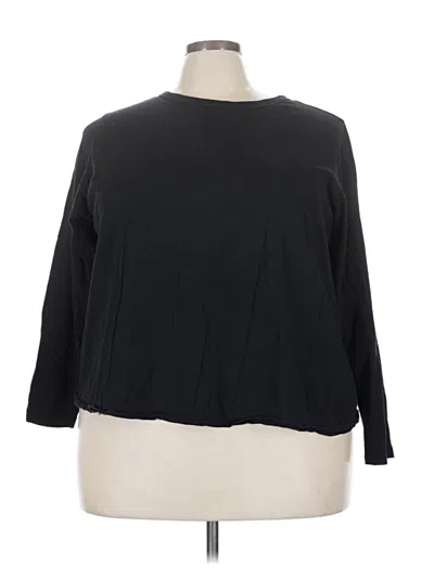 Pre-owned Old Navy 3/4 Sleeve T-shirt In Black