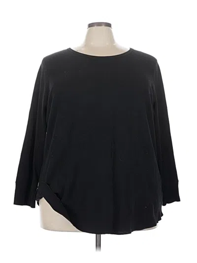 Pre-owned Old Navy 3/4 Sleeve T-shirt In Black