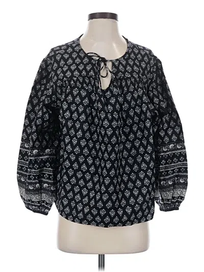 Old Navy 3/4 Sleeve T-shirt In Black