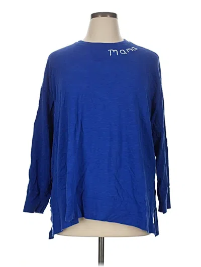 Pre-owned Old Navy 3/4 Sleeve T-shirt In Blue