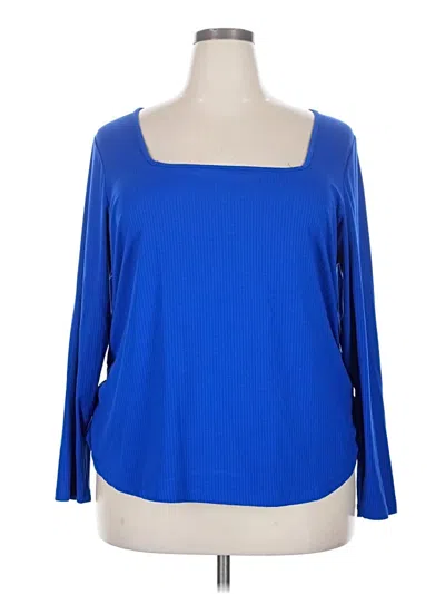 Old Navy 3/4 Sleeve T-shirt In Blue
