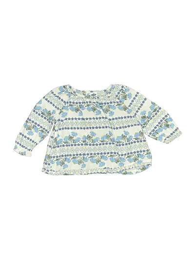 Pre-owned Old Navy Babies' 3/4 Sleeve T-shirt In Blue