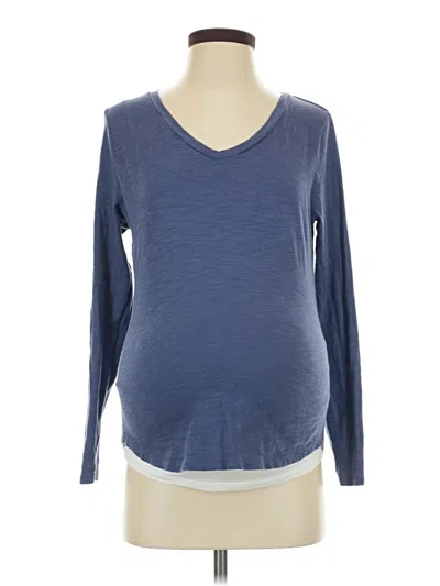Pre-owned Old Navy 3/4 Sleeve T-shirt In Blue