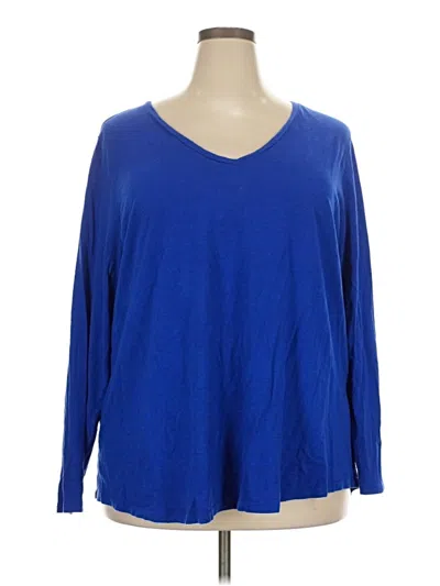 Pre-owned Old Navy 3/4 Sleeve T-shirt In Blue