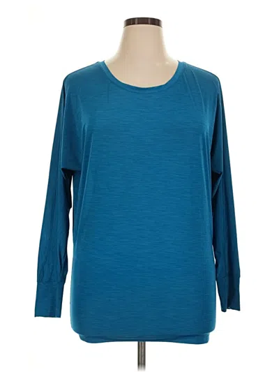 Pre-owned Old Navy 3/4 Sleeve T-shirt In Blue