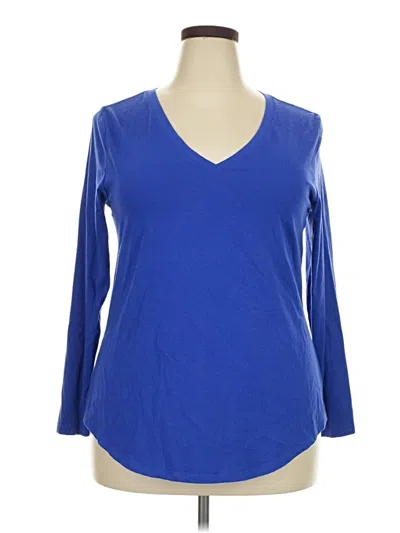 Pre-owned Old Navy 3/4 Sleeve T-shirt In Blue