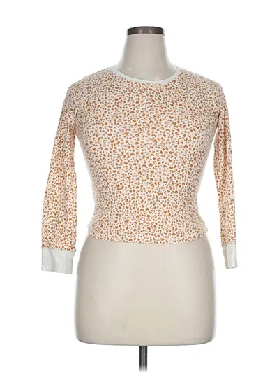 Pre-owned Old Navy 3/4 Sleeve T-shirt In Brown