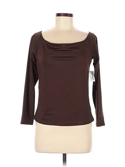 Pre-owned Old Navy 3/4 Sleeve T-shirt In Brown