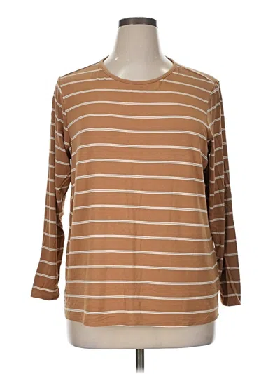 Pre-owned Old Navy 3/4 Sleeve T-shirt In Brown