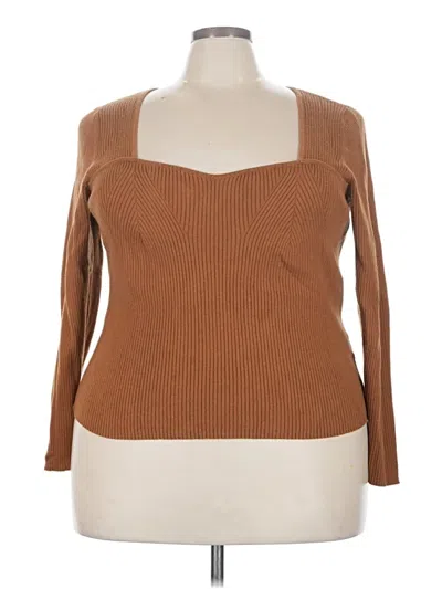 Pre-owned Old Navy 3/4 Sleeve T-shirt In Brown