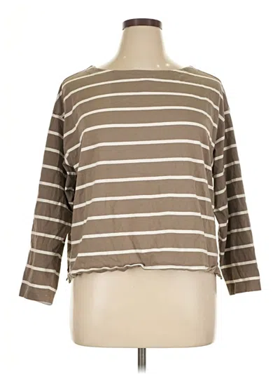 Pre-owned Old Navy 3/4 Sleeve T-shirt In Brown