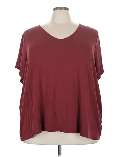 Pre-owned Old Navy 3/4 Sleeve T-shirt In Burgundy