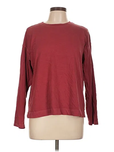 Pre-owned Old Navy 3/4 Sleeve T-shirt In Burgundy