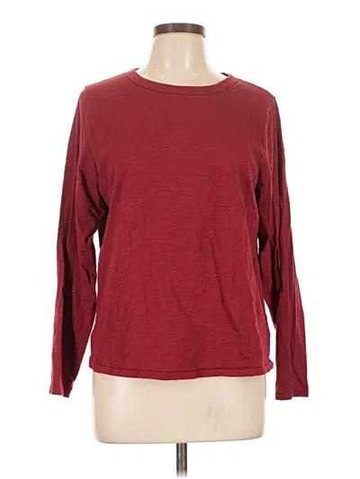 Pre-owned Old Navy 3/4 Sleeve T-shirt In Burgundy