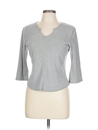 Pre-owned Old Navy 3/4 Sleeve T-shirt In Gray