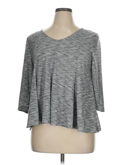 Pre-owned Old Navy 3/4 Sleeve T-shirt In Gray