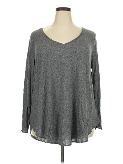 Pre-owned Old Navy 3/4 Sleeve T-shirt In Gray