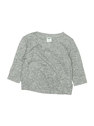 Pre-owned Old Navy Babies' 3/4 Sleeve T-shirt In Gray