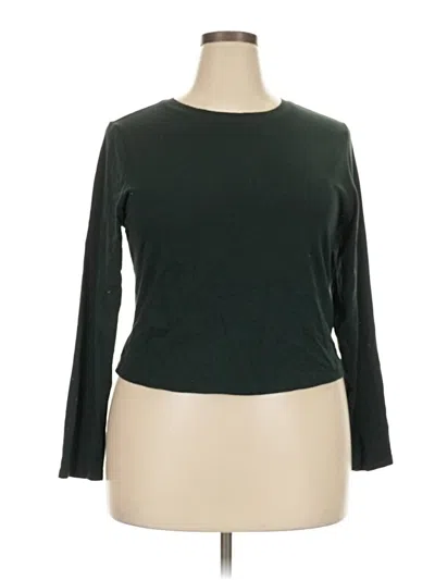 Pre-owned Old Navy 3/4 Sleeve T-shirt In Green