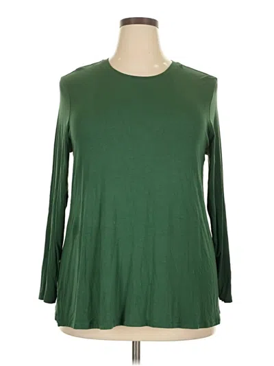 Pre-owned Old Navy 3/4 Sleeve T-shirt In Green