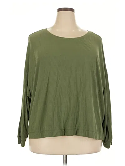 Pre-owned Old Navy 3/4 Sleeve T-shirt In Green