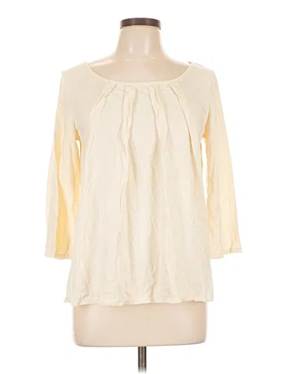 Pre-owned Old Navy 3/4 Sleeve T-shirt In Ivory