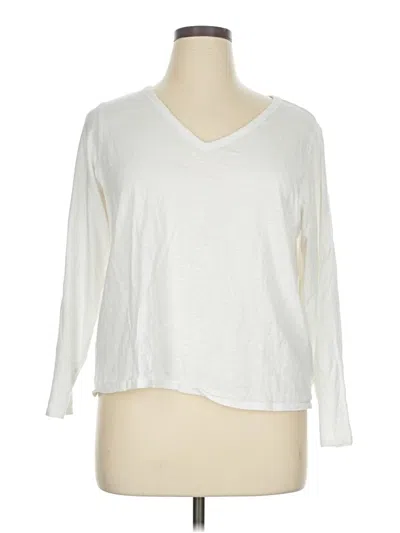 Pre-owned Old Navy 3/4 Sleeve T-shirt In Ivory