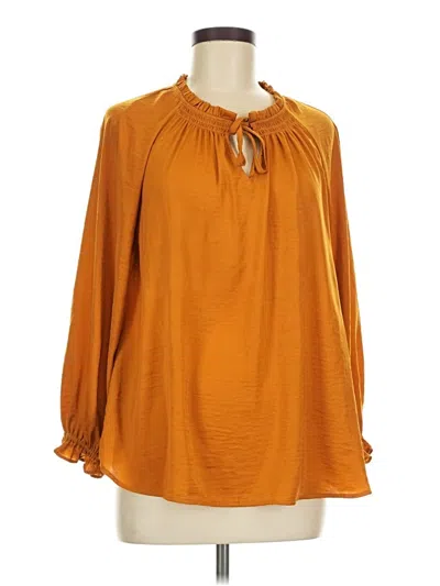 Pre-owned Old Navy 3/4 Sleeve T-shirt In Orange