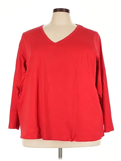Old Navy 3/4 Sleeve T-shirt In Red
