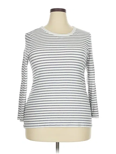 Pre-owned Old Navy 3/4 Sleeve T-shirt In Silver