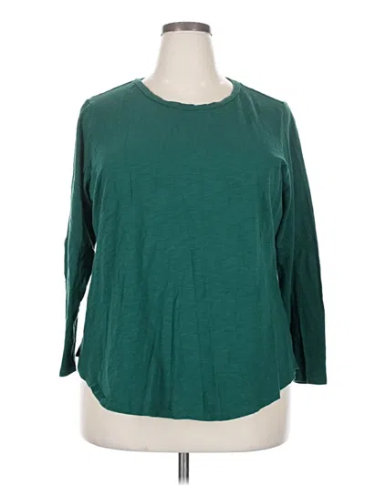 Pre-owned Old Navy 3/4 Sleeve T-shirt In Teal