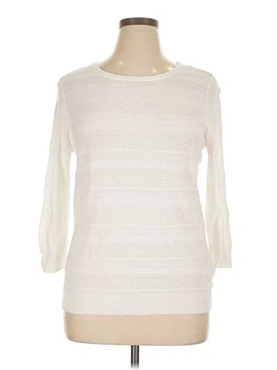 Pre-owned Old Navy 3/4 Sleeve T-shirt In White