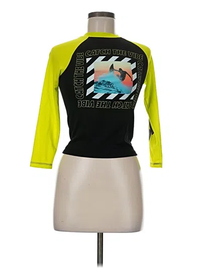 Pre-owned Old Navy 3/4 Sleeve T-shirt In Yellow