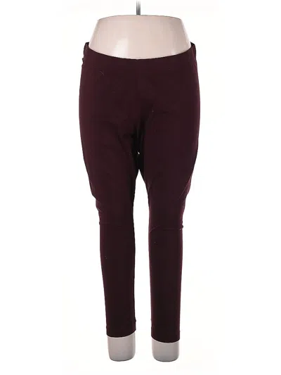 Pre-owned Old Navy Active Pants In Burgundy
