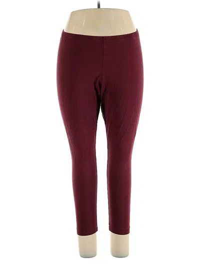 Pre-owned Old Navy Active Pants In Burgundy