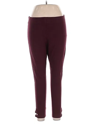 Pre-owned Old Navy Active Pants In Burgundy